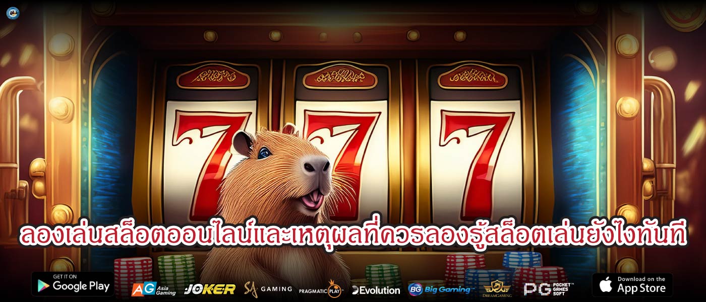 ลองเล่นสล็อตออนไลน์และเหตุผลที่ควรลองรู้สล็อตเล่นยังไงทันที